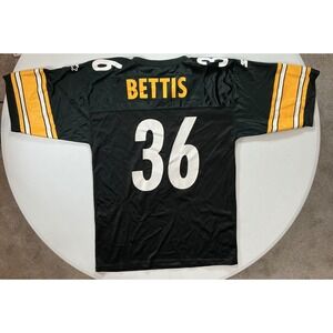 VTG 90s Starter Pittsburgh Steelers Jerome Bettis Jersey Mens 48 L Black 36